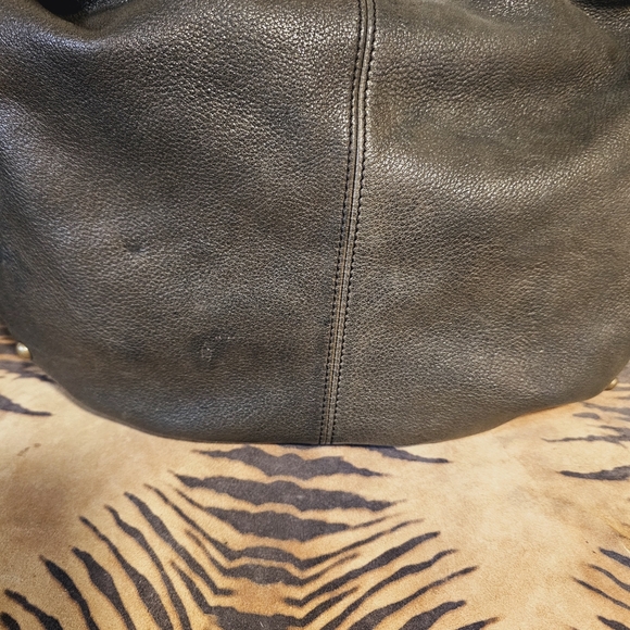 7 for all MANKIND Dk.Gray Dist. Studded Leather Handbag - Picture 10 of 12